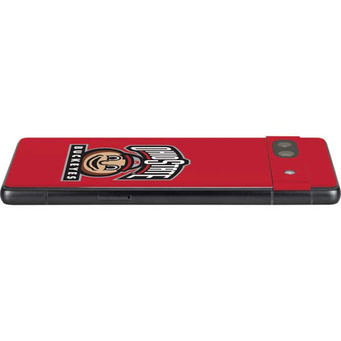 Ohio State University OSUBuckeyes Light Grey Google Pixel 7a Skin